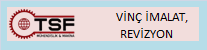 TSF Mühendislik ; Vinç  sistemleri,  Endüstriyel ray çözümleri ve  malat, Montaj,  Revizyon, Bakm  konular  yan sra; Yazlm, Fizibilite, letmeniz veya Prosesiniz için Bilgisayar Programlamas ile çözüm  ortanz  olmay  hedeflemitir. vinç ray  demiri, vinç ray, ray döeme, ray montaj, ray bakm, ray revizyon, vinç bakm, vinç revizyon, liman vinçi ray, ray demiri, demir ray, exproof vinç, vinç enerji iletimi, basbar, bara, vinç bara, vinç baras, viç kornij ray, vinç kablosu.ENDÜSTR MÜHENDSL Fizibilite çalmalar.letme ak ekillendirme ve analizi. Ürün aac oluturma ve maliyet analizi. letme  analizi ve  optimizasyon. Stok kontrol Vardiye, nöbet, izin planlama. Teklif, teklifci program oluturma. letmeye özel analiz program oluturma. Finansman ve denge analiz program. MAKNA MÜHENDSL Projelendirme. Proje hesaplamalar. Proje Sorumluluu. malatnzn belgelendirilme hesaplar. Fenni muayene ve raporlama. Bilir kiilik ve eksperlik hizmetleri vinç imalat, tek kiri vinç, çift kiri vinç, eloksal vinçi, vinç bakm, vinç montaj, vinç yama, vinç montaj, vinç devreye alma, vinç demontaj, vinç proje, vinç bakm, vinç fenni muayene, vinç testi, vinç köprüsü, portal vinç, pergel vinç, jip crane, crane , sarj vinçi, pota vinçi, hurda vinçi, vinç modernizasyon, vinç boyutu deitirme, vinç tekerlei, vinç tanburu,vinç tekerlei, vinç tamburu, vinç kancas, vinç kontrol, exproof vinç, özel amaç vinçi, dar alana sacak vinç, vinç maksimum kanca mesafesi, vinç minimum kanca mesafesi, minimum kanca mesafesi.